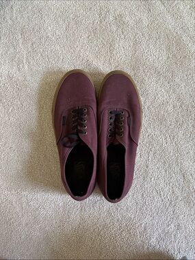 Vans Men's Authentic Shoes in Burgundy